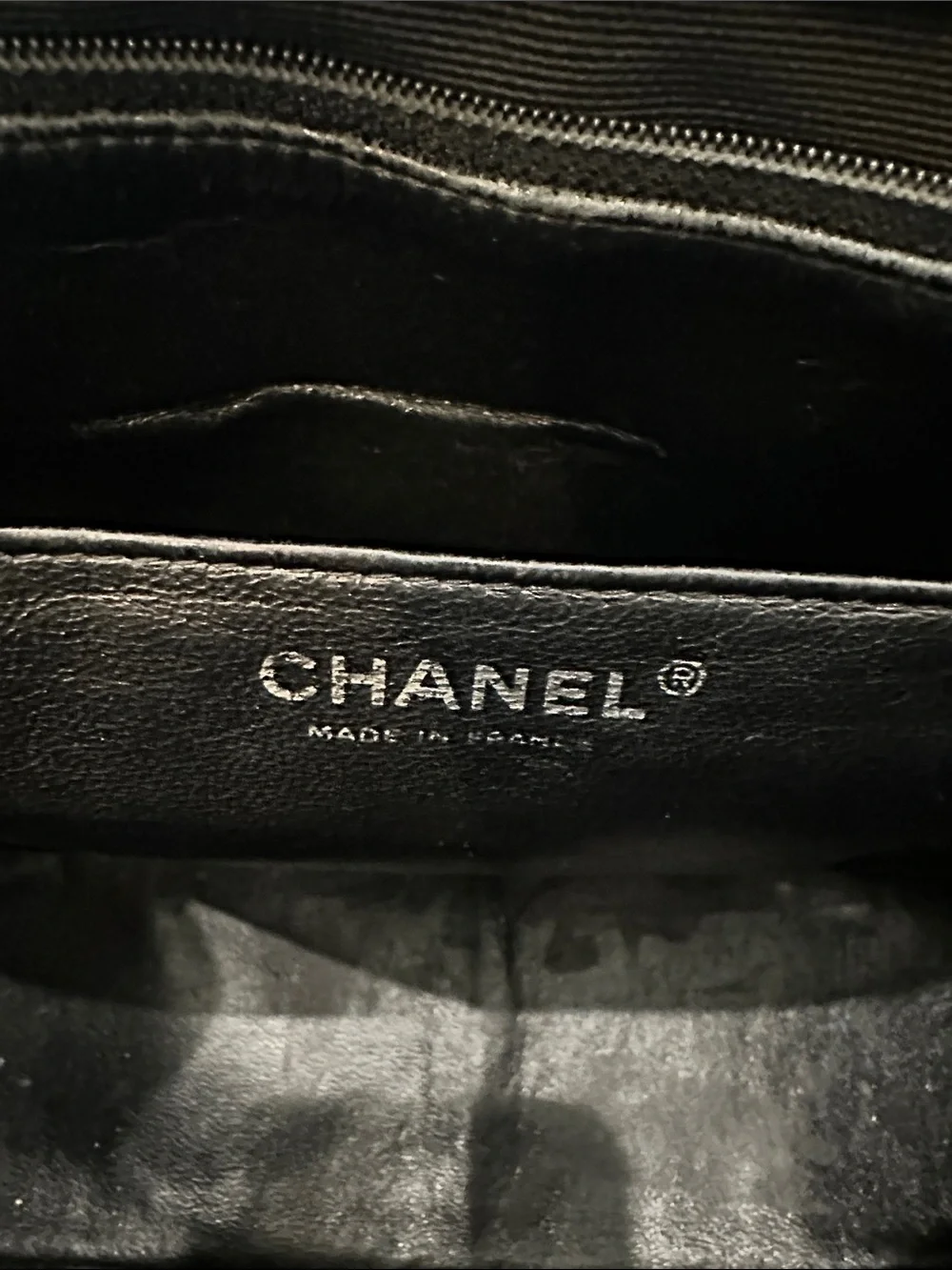 CHANEL Black Quilted Caviar Leather Single Flap Shoulder Bag
